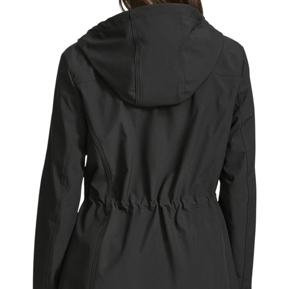 Women's Tommy Hilfiger Black Hooded Raincoat. Size M. 95.00 Value - Picture 8 of 10